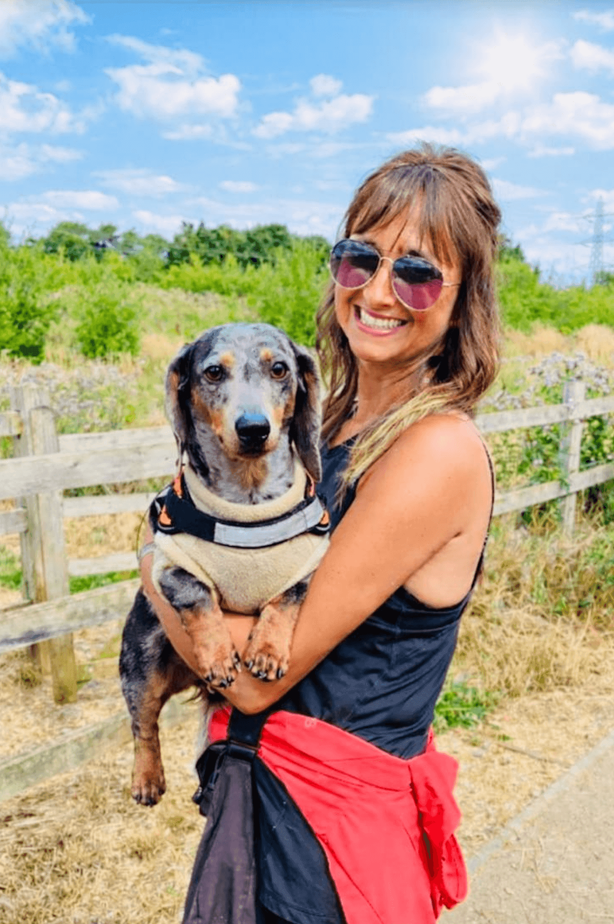 Natalie and her dog